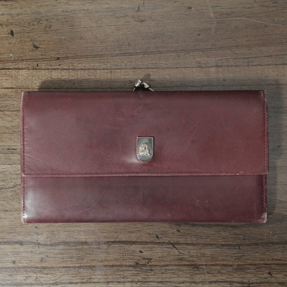 Mark Cross Maroon Vintage Clutch